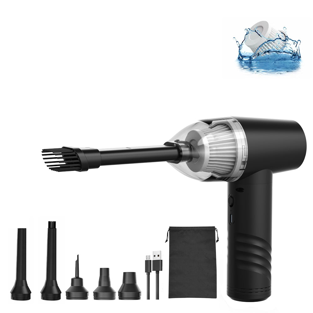 Wireless 6-in-1 Blower and Vacuum Cleaner for Car and Home, Powerful Fast Charging