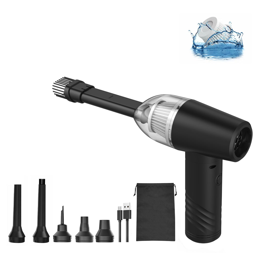 Wireless 6-in-1 Blower and Vacuum Cleaner for Car and Home, Powerful Fast Charging