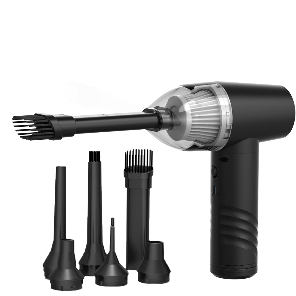 Wireless 6-in-1 Blower and Vacuum Cleaner for Car and Home, Powerful Fast Charging