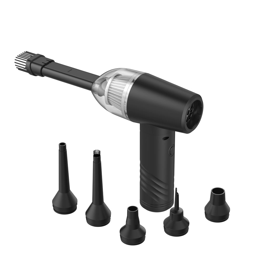 Wireless 6-in-1 Blower and Vacuum Cleaner for Car and Home, Powerful Fast Charging