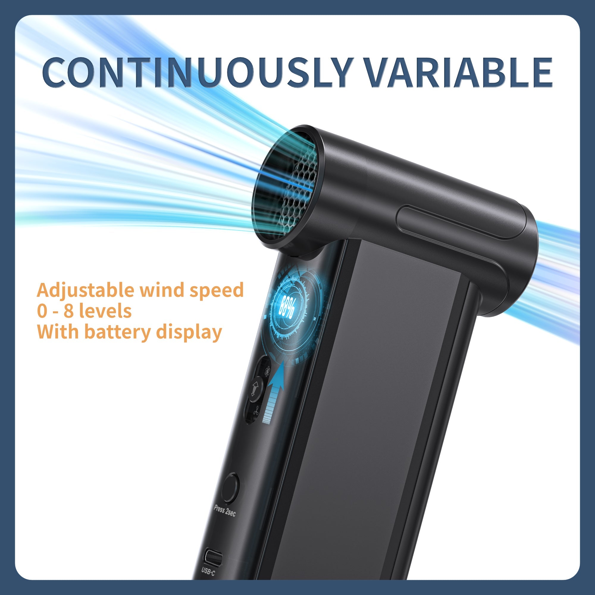 Universal Powerful Fan Pump for Home and Car Wireless Type-C