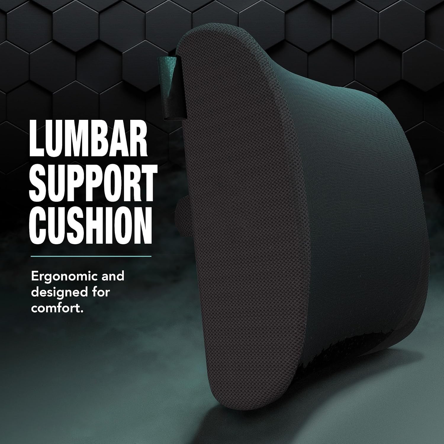 The Lumbar Support Pillow For Office Chair and Car Seat, Perfectly Balanced Memory Foam , Versatile Use Lower Back Cushion