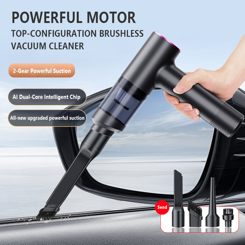【Wireless Car Vacuum Cleaner】11000Pa Strong Suction | 70W High Power | HEPA Filter | 0.3KG Ultra-Light | ABS+Copper Durable Design