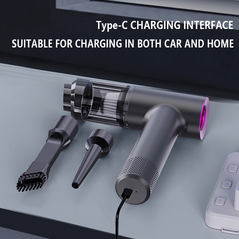 【Wireless Car Vacuum Cleaner】11000Pa Strong Suction | 70W High Power | HEPA Filter | 0.3KG Ultra-Light | ABS+Copper Durable Design