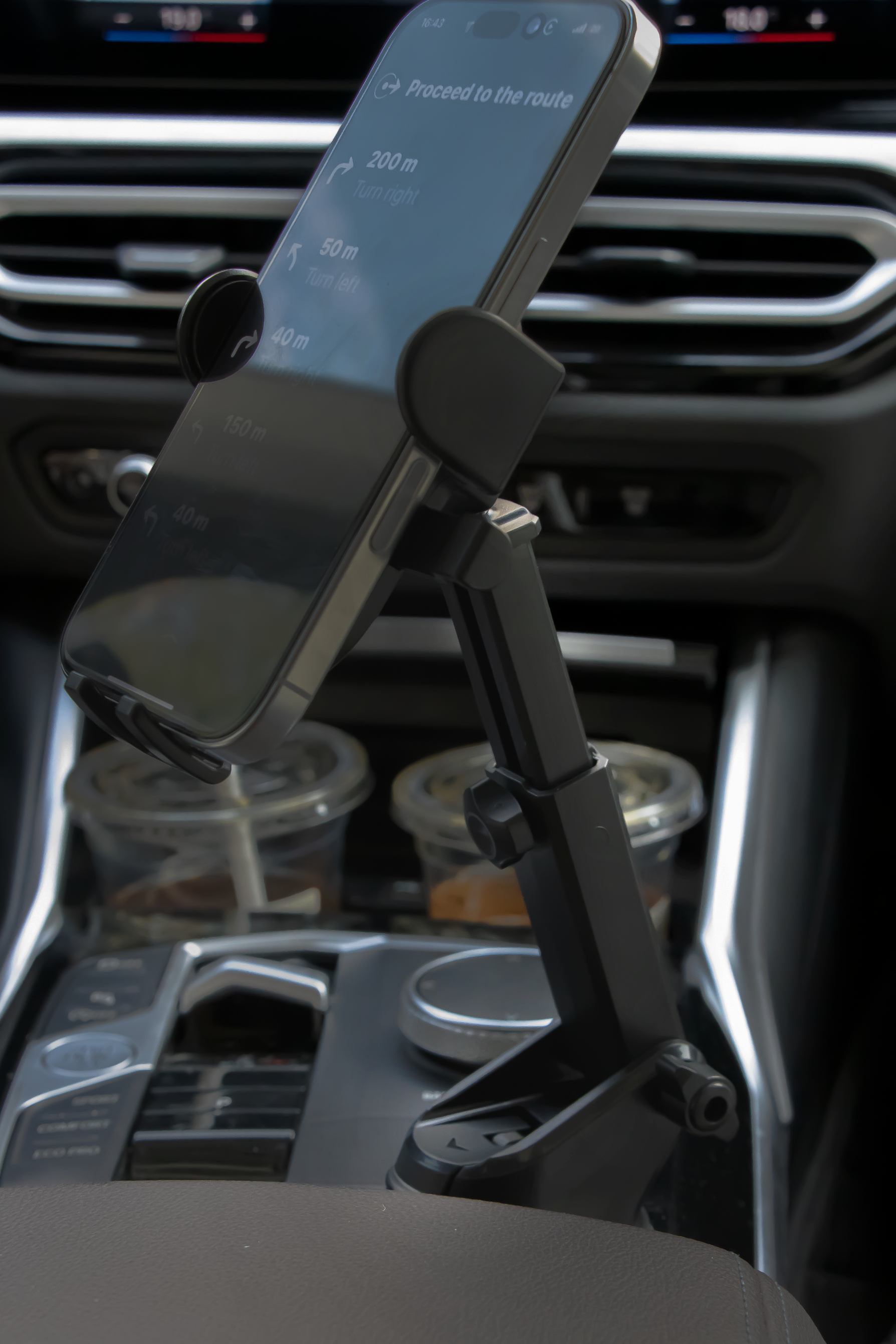 3-in-1 Car Phone Mount with Silicone Suction Cup for Dashboard Windshield Vent- Universal for 5-9cm Devices