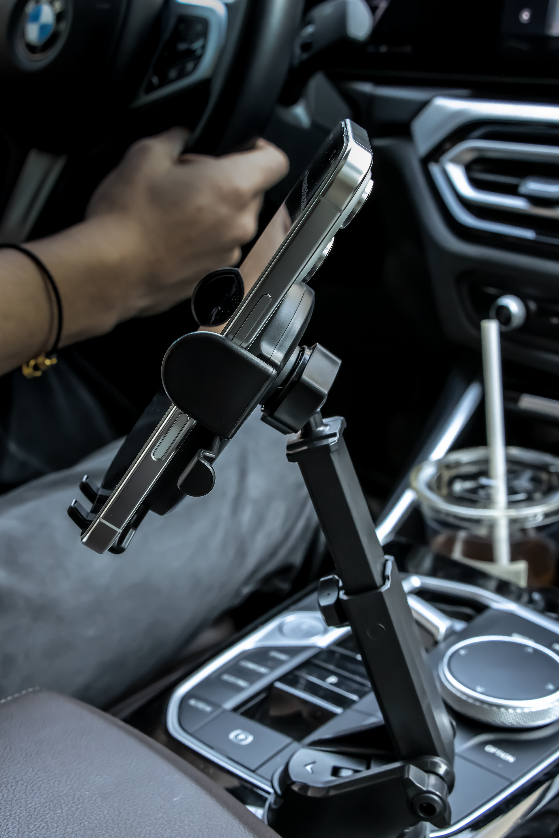 3-in-1 Car Phone Mount with Silicone Suction Cup for Dashboard Windshield Vent- Universal for 5-9cm Devices