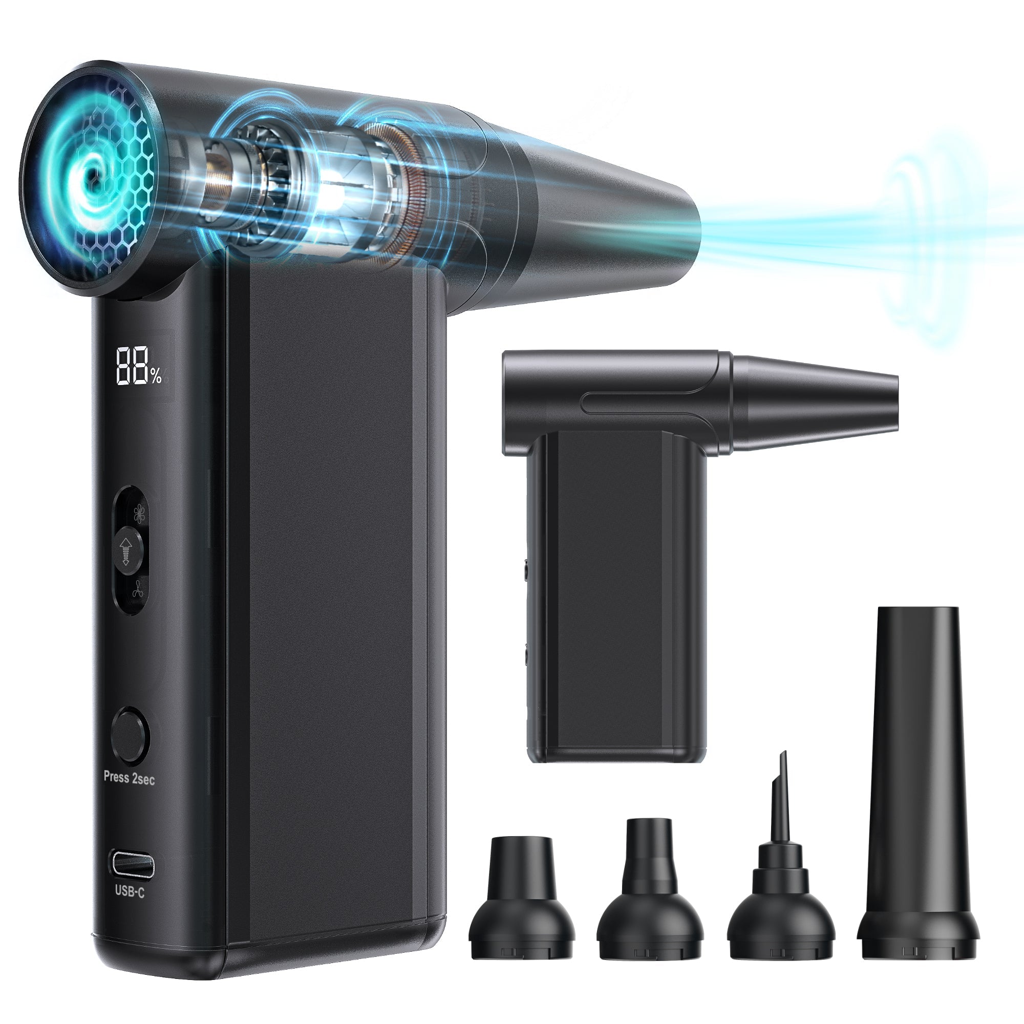 Universal Powerful Fan Pump for Home and Car Wireless Type-C