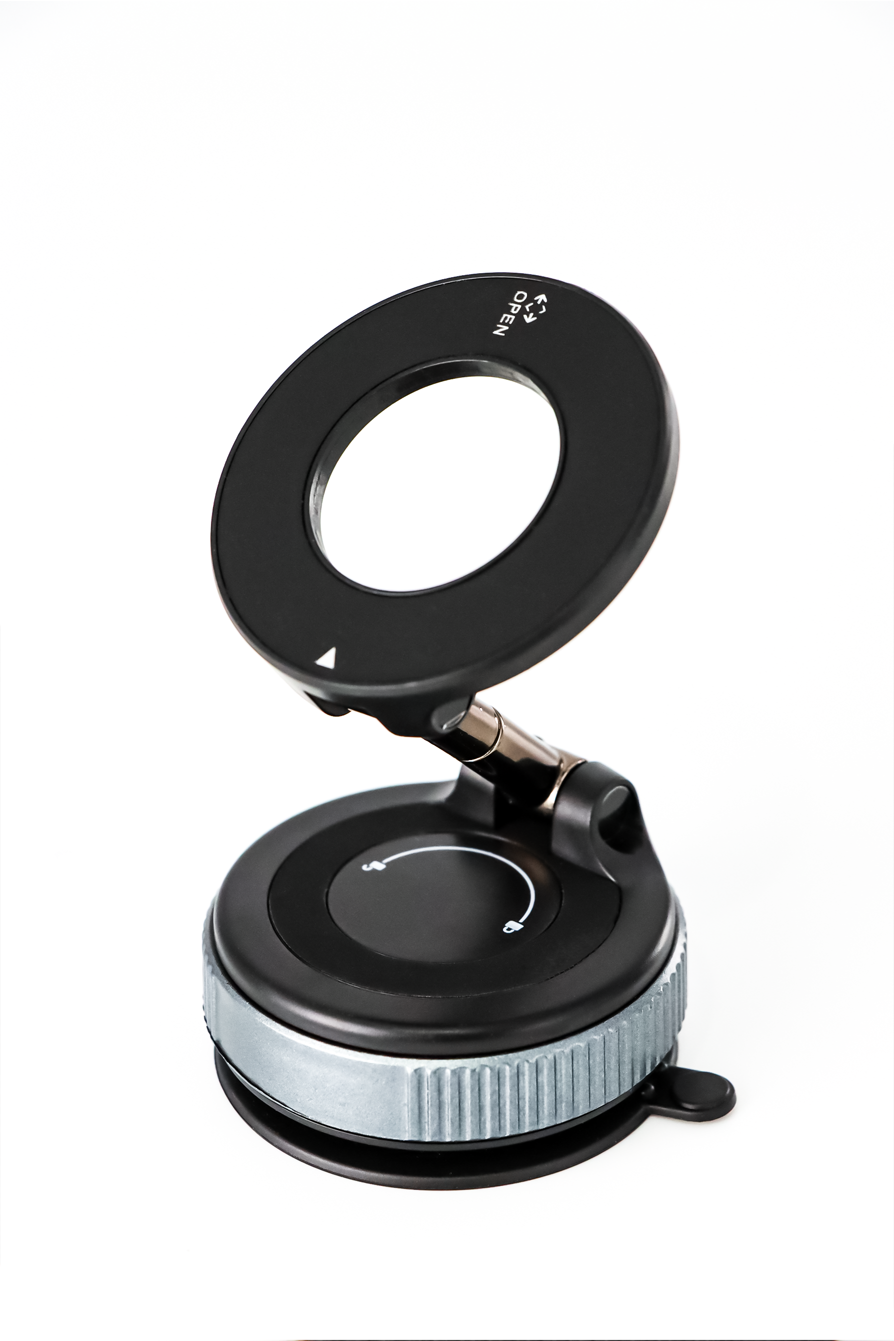 Supporto per telefono da auto con ventosa e supporto magnetico con braccio in lega di zinco, adatto a telefoni da 4,7-6,7", universale per parabrezza/cruscotto