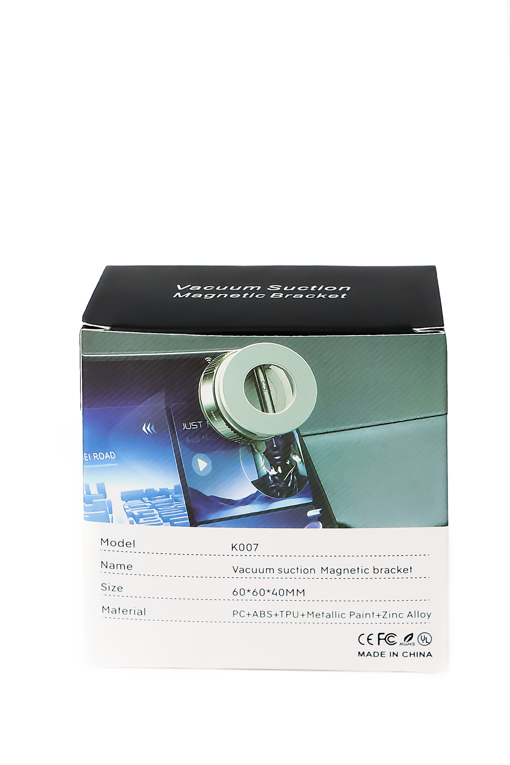 Supporto per telefono da auto con ventosa e supporto magnetico con braccio in lega di zinco, adatto a telefoni da 4,7-6,7", universale per parabrezza/cruscotto