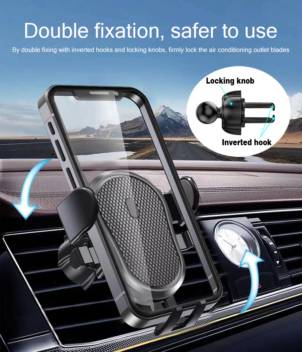 3-in-1 Car Phone Mount with Silicone Suction Cup for Dashboard Windshield Vent- Universal for 5-9cm Devices