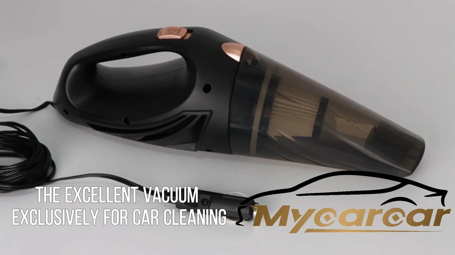 مكنسة كهربائية للسيارة رطبة/جافة - 90 وات تيار مستمر 12 فولت، فلتر هواء عالي الكفاءة F6، كوب غبار سعة 0.5 لتر، كابل 4.5 متر (خيار سلكي/لاسلكي)، أداة تنظيف الشقوق، فرشاة، خرطوم وحقيبة تخزين متضمنة