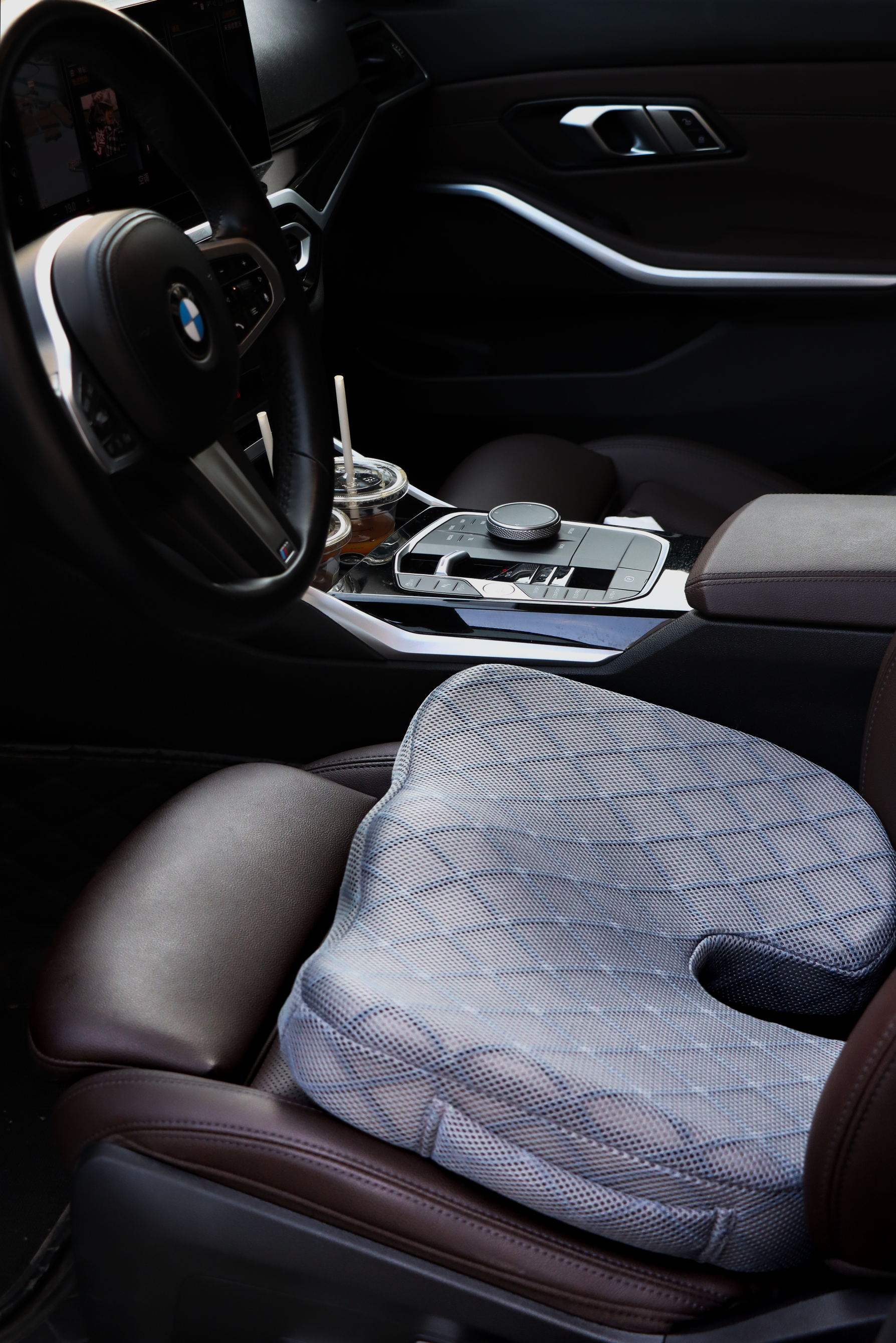 The Seat Cushion - Memory Foam Cushion for Office Chair, Car Seat, Airplane, Bleacher - Sciatica & Hip & Coccyx Pain Relief Desk Chair Cushion for Long Sitting Office Workers, Car Drivers.