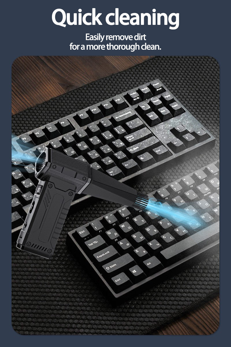 "High-Power Turbo Fan" — Strong airflow, 7 professional nozzles, long battery life, rapid inflation, portable & durable design