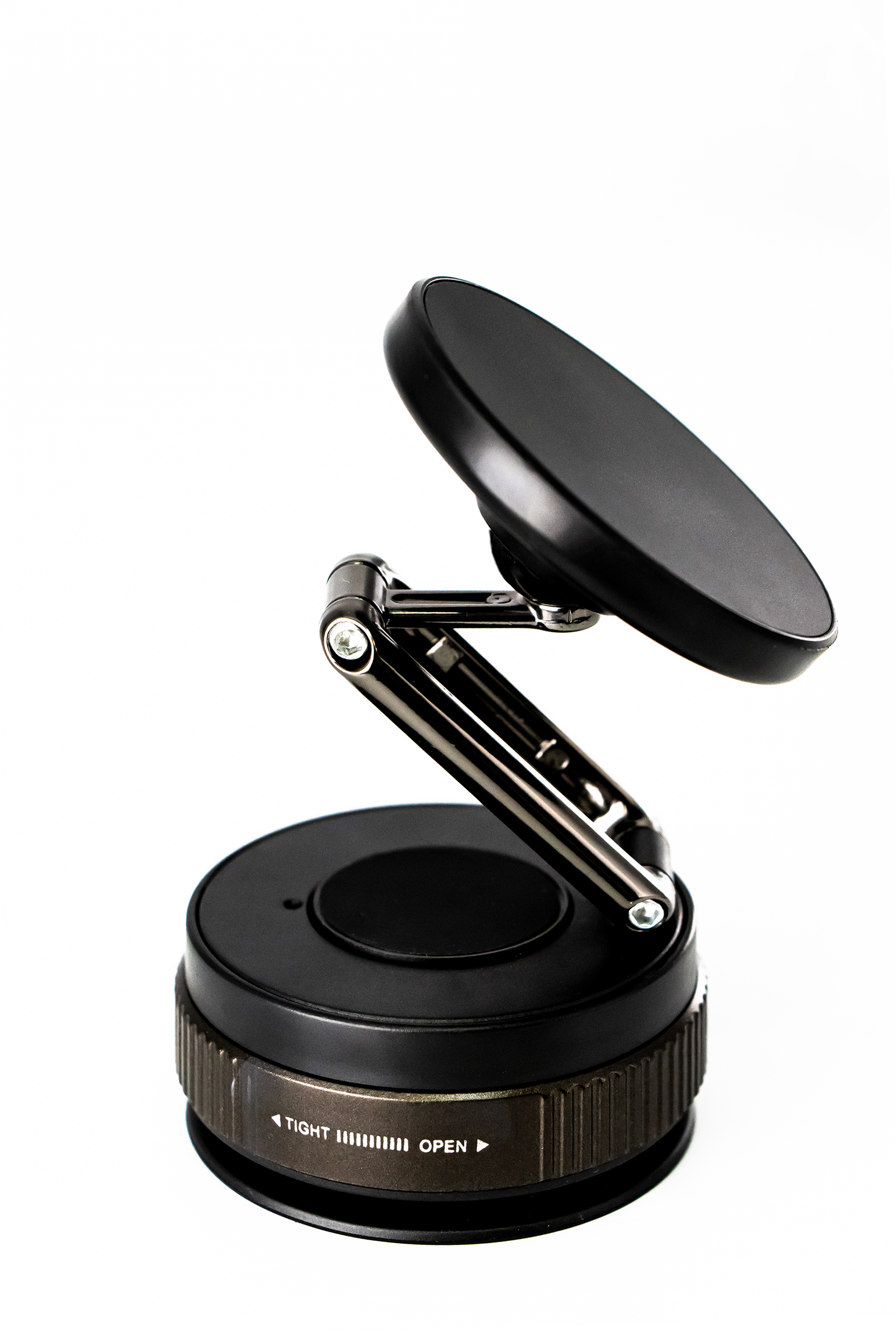Car Phone Mount Vacuum Suction & Magnetic Phone Holder with Zinc Alloy Arm,Fits 4.7-6.7" Phones, Universal for Windshield/Dashboard