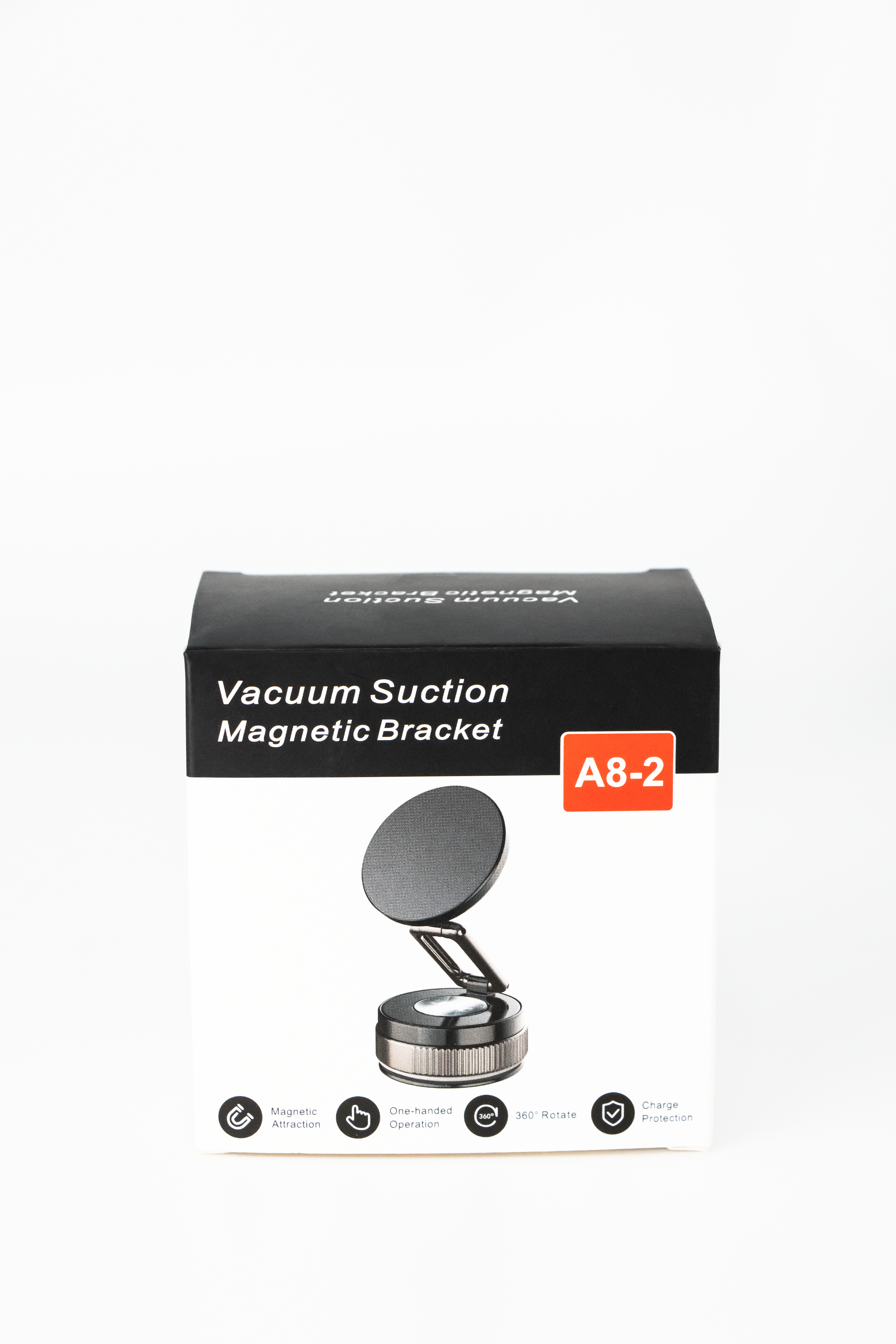 Car Phone Mount Vacuum Suction & Magnetic Phone Holder with Zinc Alloy Arm,Fits 4.7-6.7" Phones, Universal for Windshield/Dashboard