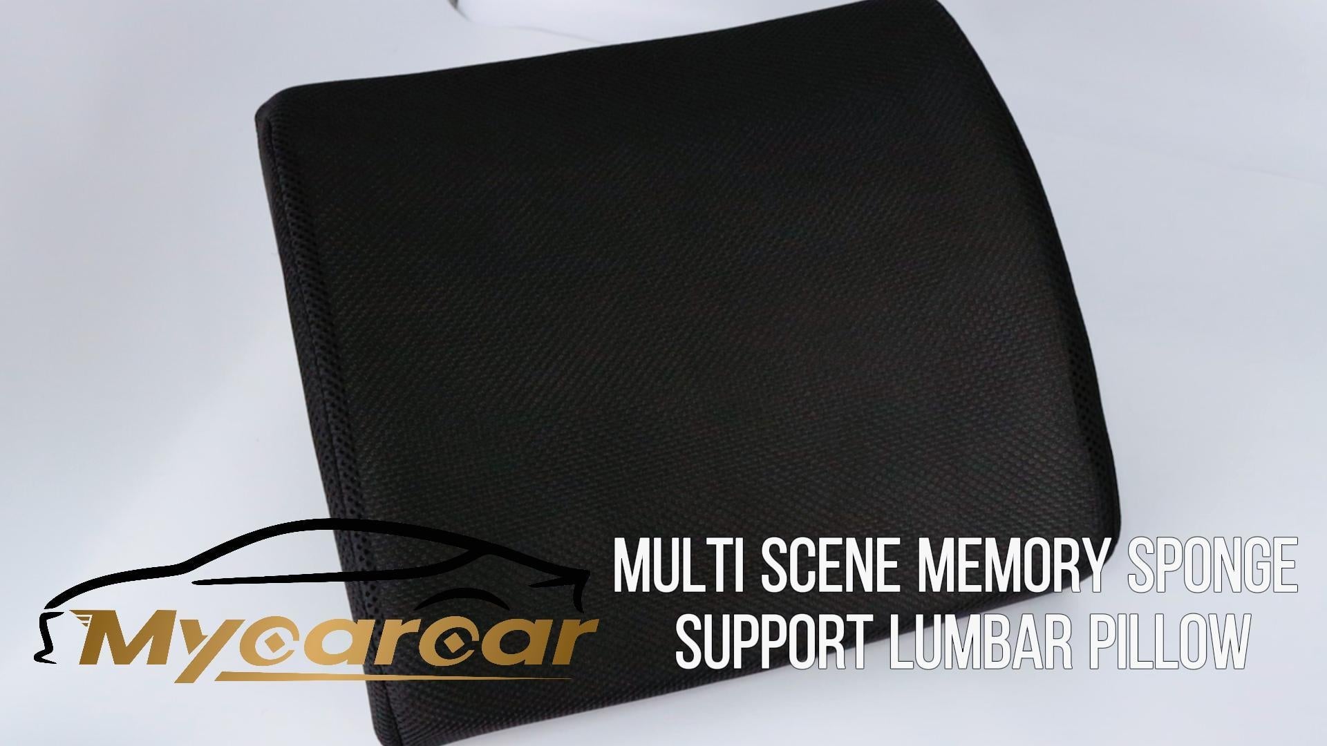 The Lumbar Support Pillow For Office Chair and Car Seat, Perfectly Balanced Memory Foam , Versatile Use Lower Back Cushion